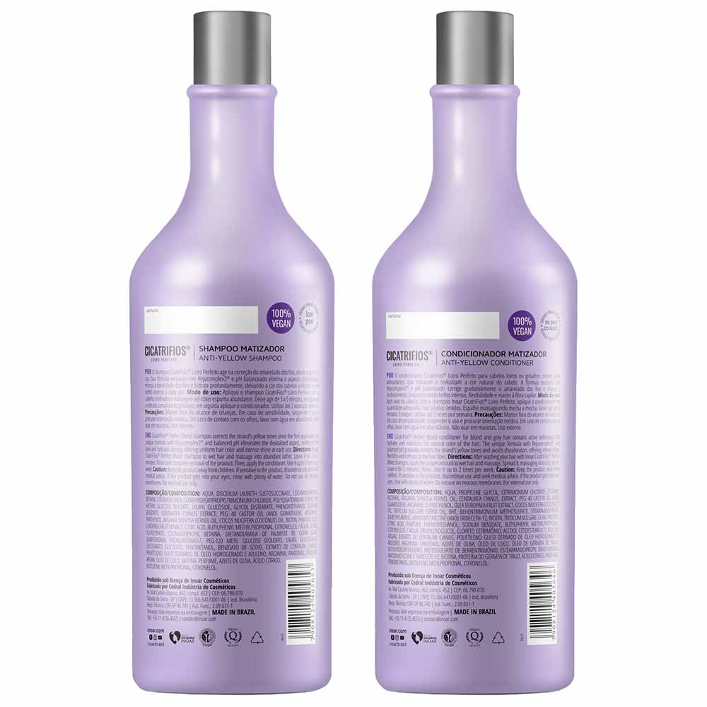 Kit Inoar Cicatrifios Loiro Perfeito Shampoo + Condicionador