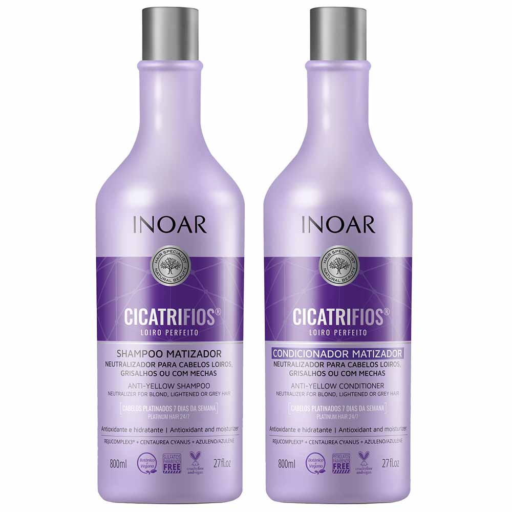 Kit Inoar Cicatrifios Loiro Perfeito Shampoo + Condicionador