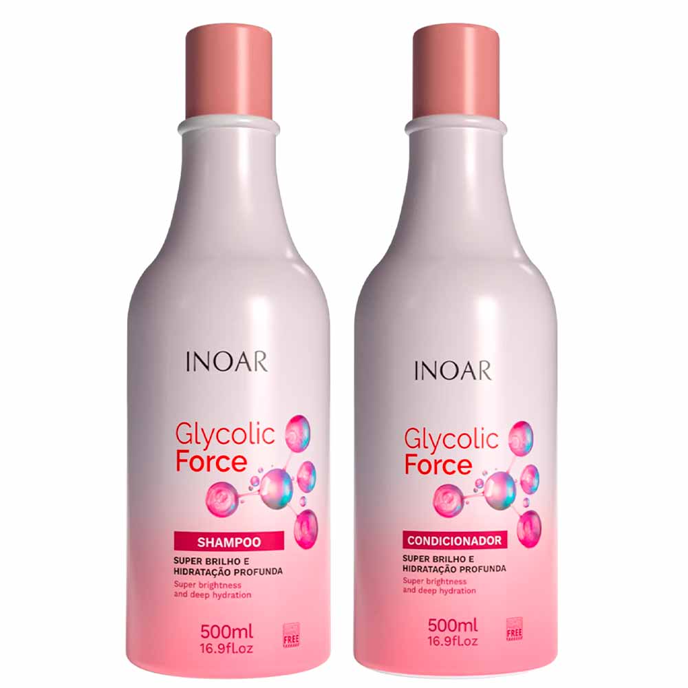 Kit Inoar Glycolic Force Shampoo + Condicionador