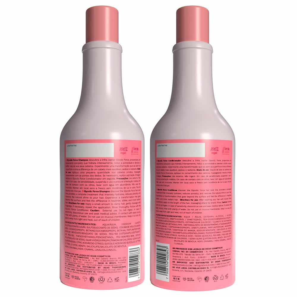 Kit Inoar Glycolic Force Shampoo + Condicionador