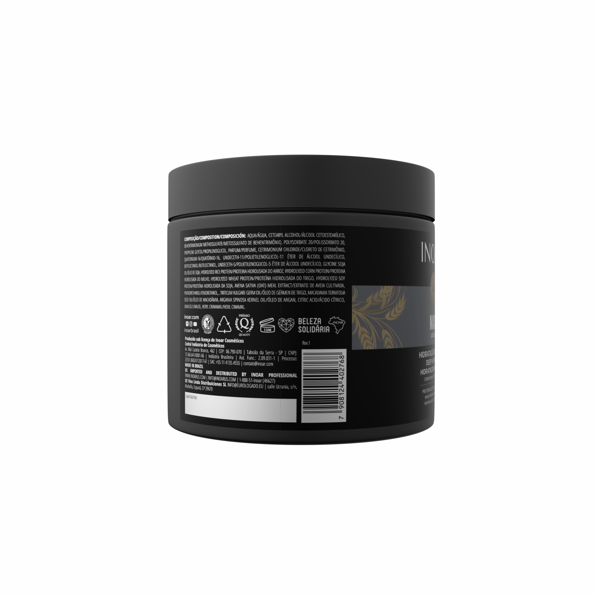 Máscara de Hidratação Inoar Mask 500g