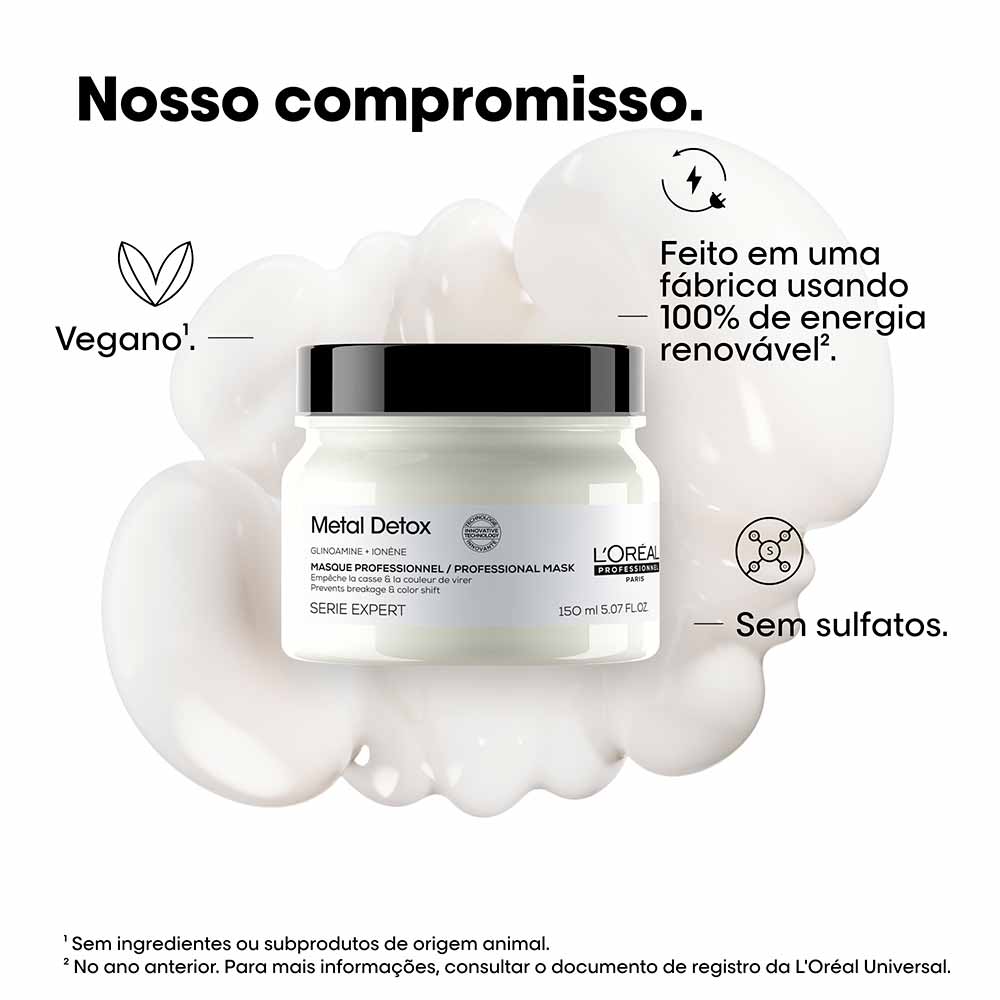 Máscara Capilar L'Oréal Professionnel Metal Detox 150g