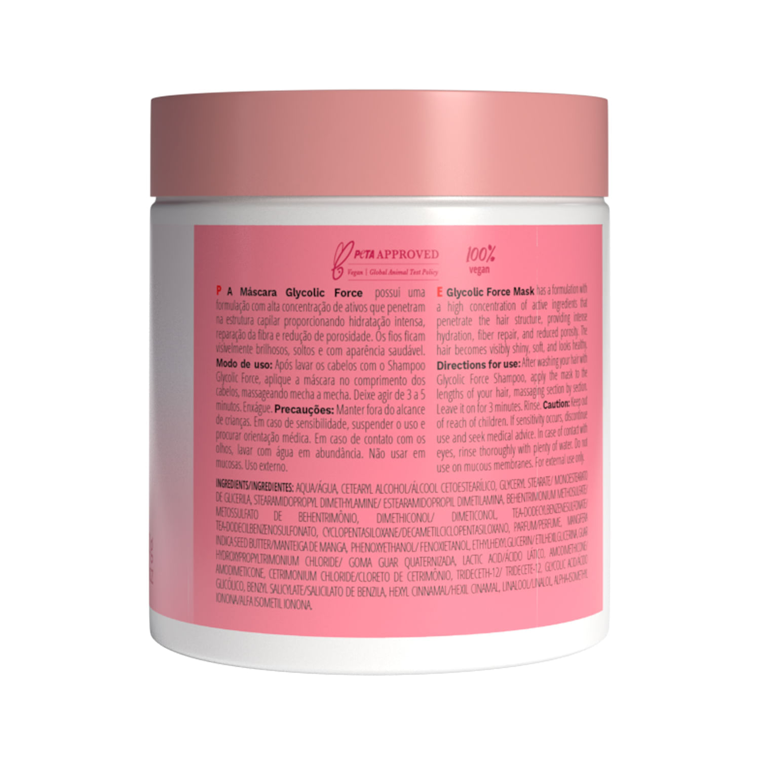 Máscara Inoar Glycolic Force 500g