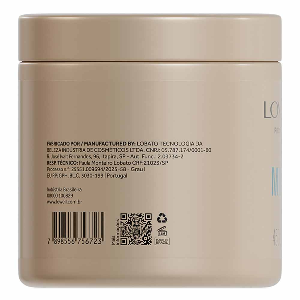 Máscara Mirtilo Lowell Equilibrante 450g