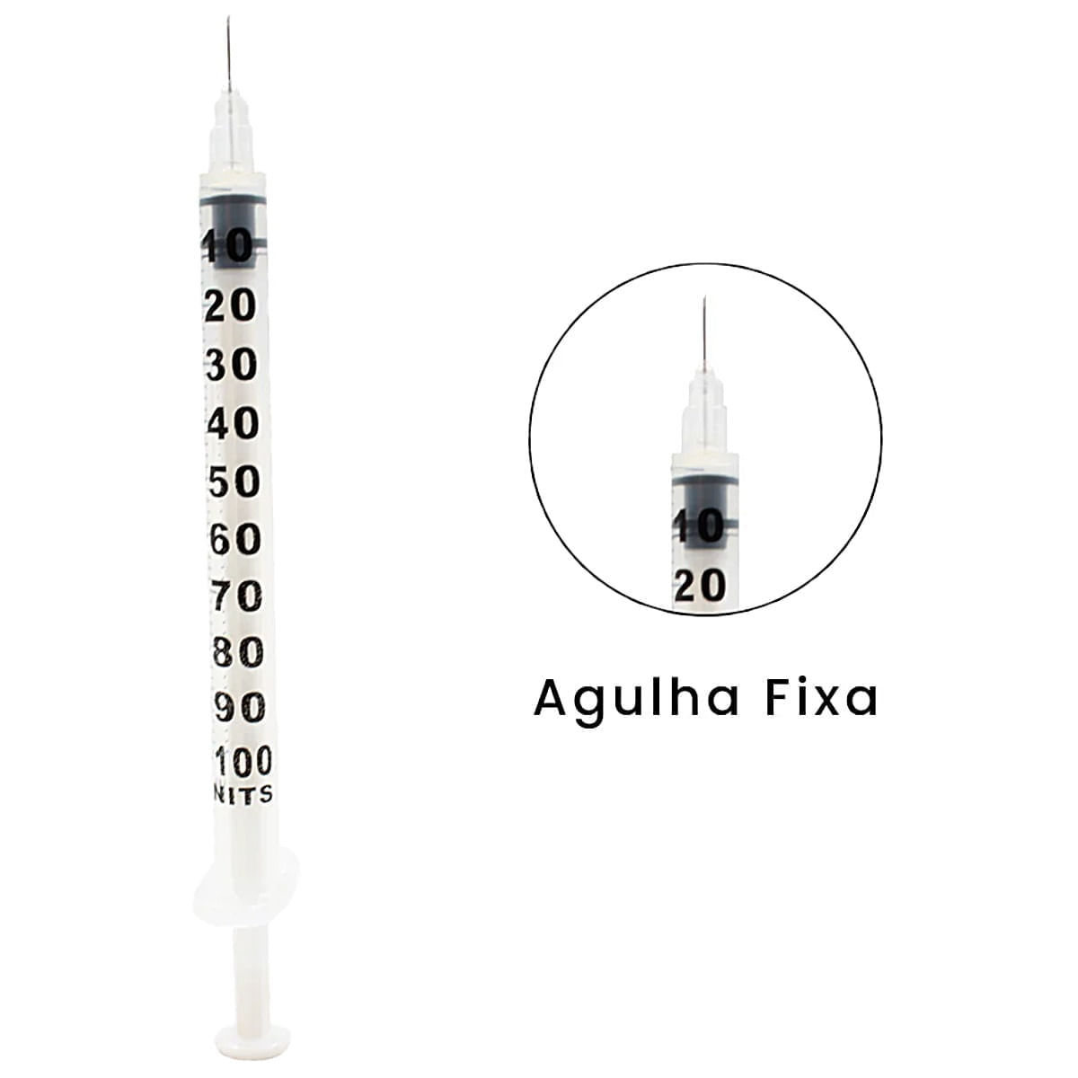 Seringa Insulina Medix 1ml 6x0,25mm 31G unidade