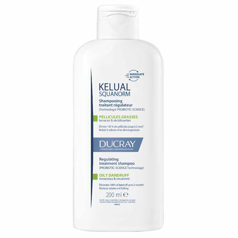 Shampoo Anticaspa para Cabelos Normais a Oleosos Ducray Kelual S Squanorm 200ml