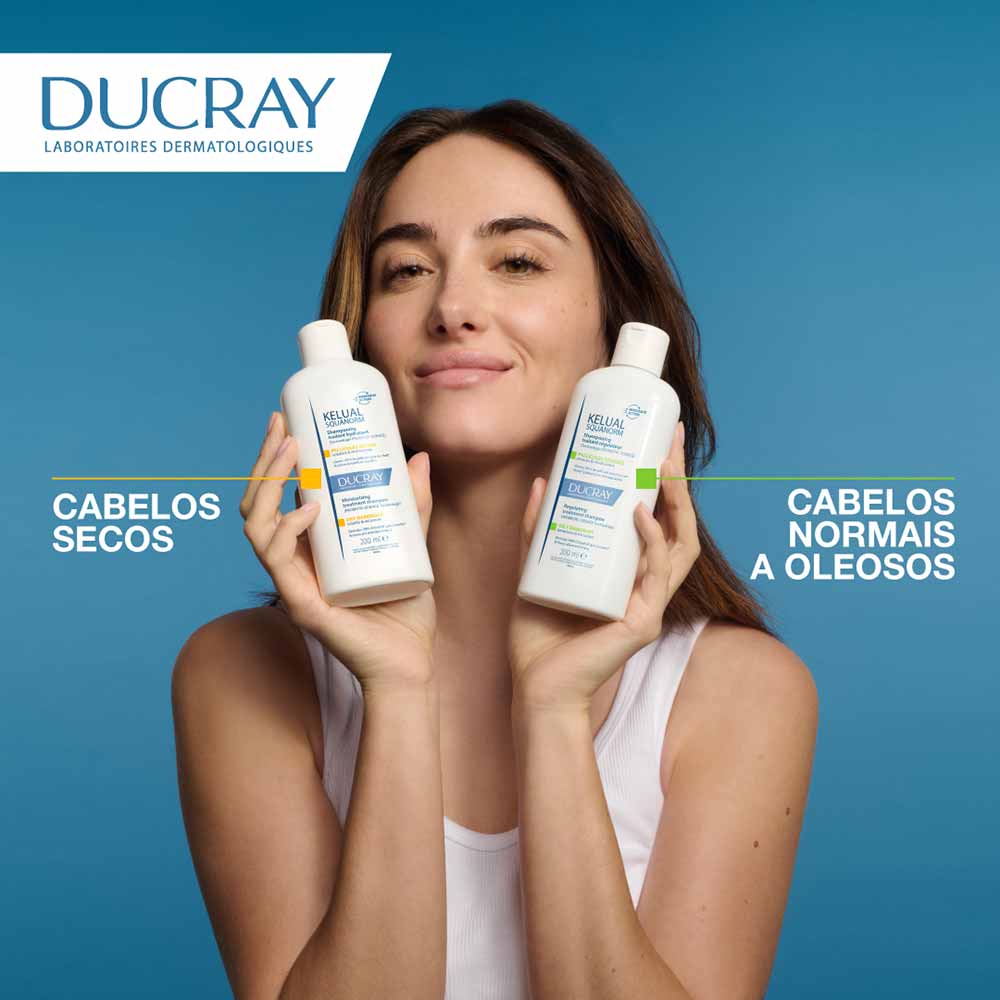 Shampoo Anticaspa para Cabelos Normais a Oleosos Ducray Kelual S Squanorm 200ml
