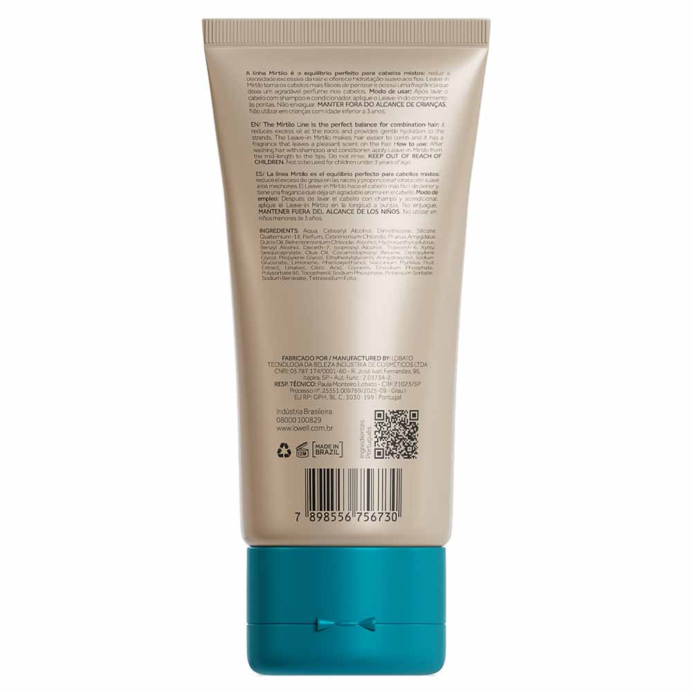 Leave-in Mirtilo Lowell Equilibrante 180ml