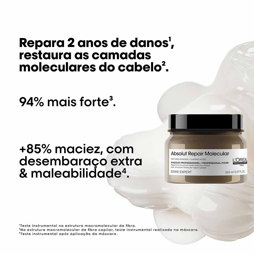 Máscara de Tratamento L'Oréal Professionnel Absolut Repair Molecular 150ml