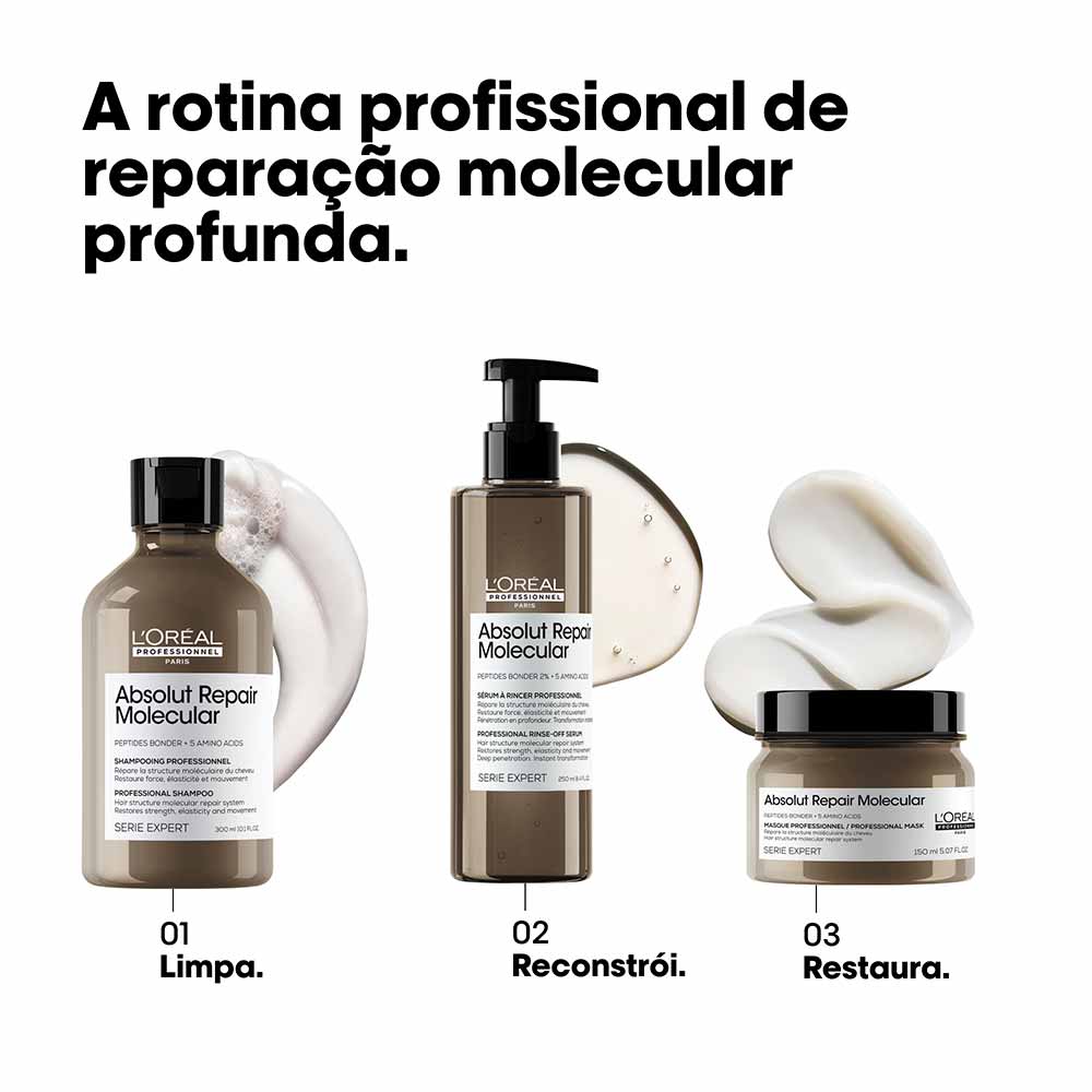 Máscara de Tratamento L'Oréal Professionnel Absolut Repair Molecular 150ml