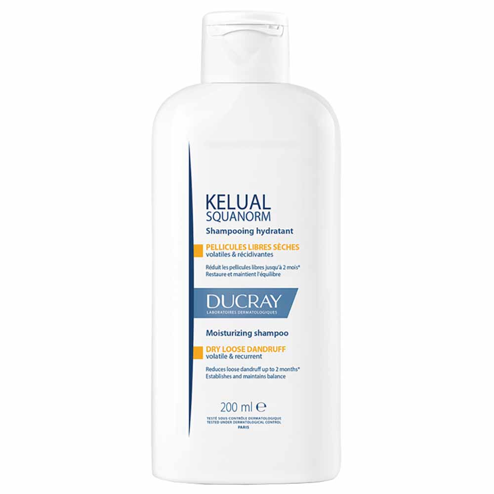Shampoo Anticaspa para Cabelos Secos Ducray Kelual S Squanorm 200ml