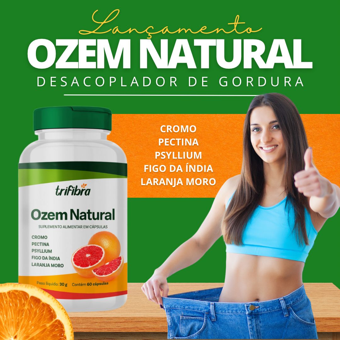 Suplemento Natural com Efeito Ozem Trifibra 60 capsulas