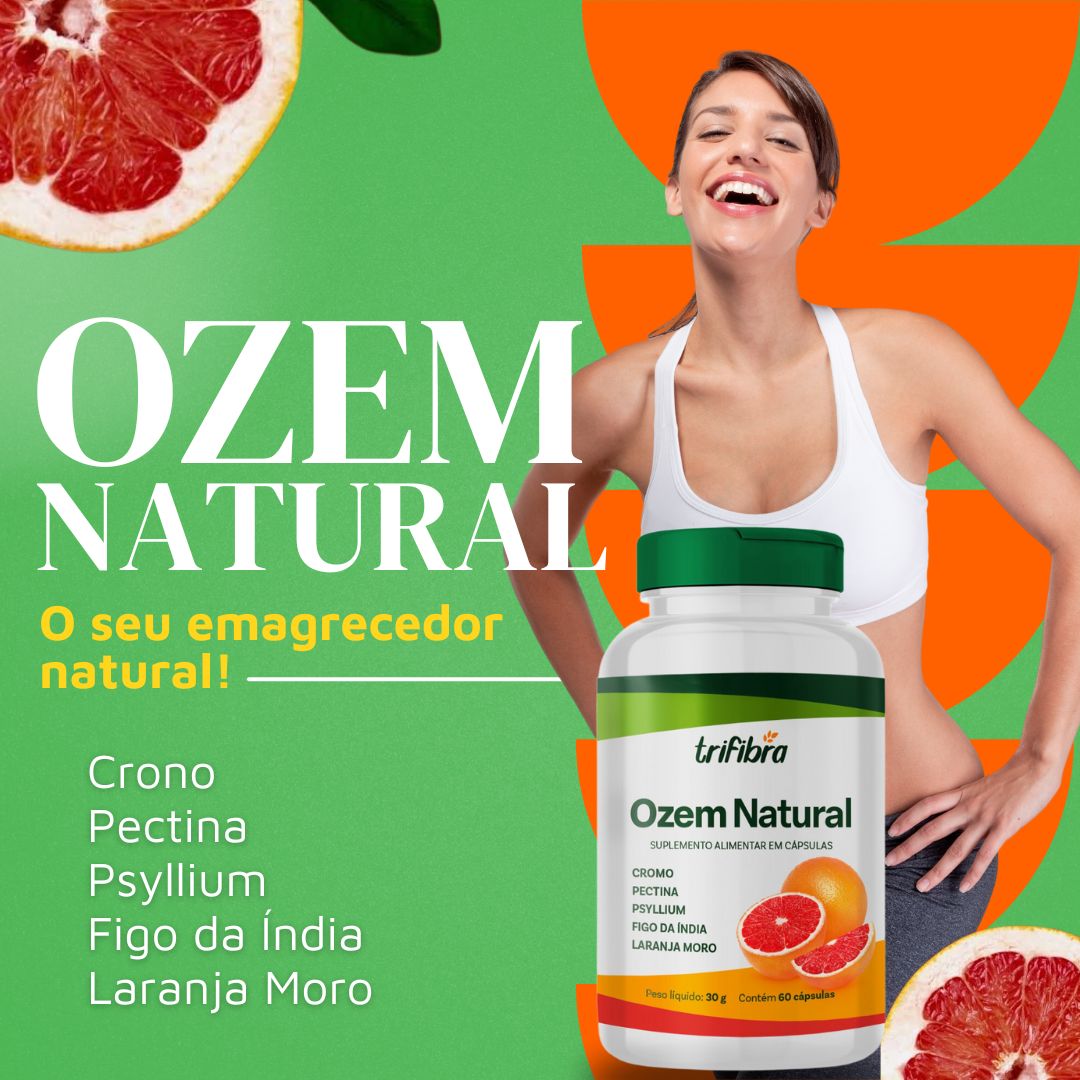 Suplemento Natural com Efeito Ozem Trifibra 60 capsulas