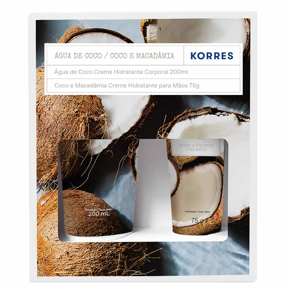 Kit Creme Deo Hidratante Corporal Korres + Creme Deo Hidratante Para Mãos