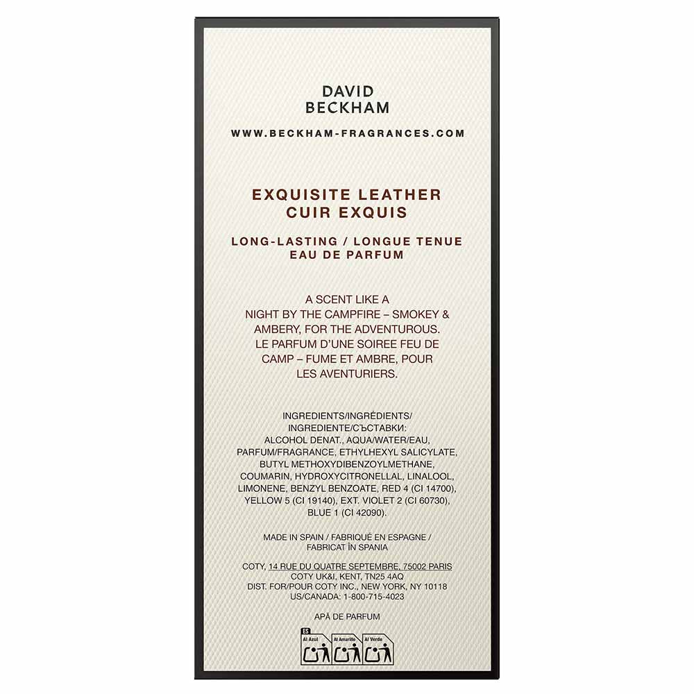 Perfume Masculino The Collection Exquisite Leather David Beckham Eau de Parfum 100ml