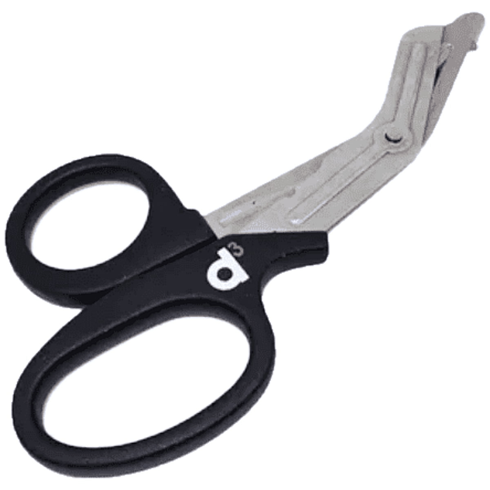 Tesoura Resgate Ponta Romba Preta Unidade