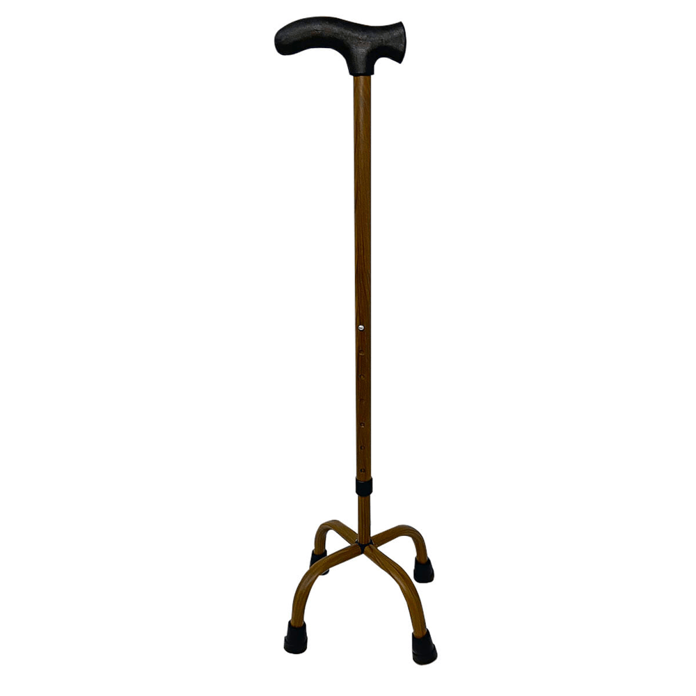 Bengala Bastão 4 Pontas Alumínio Regulável Sublimada Preto Alo