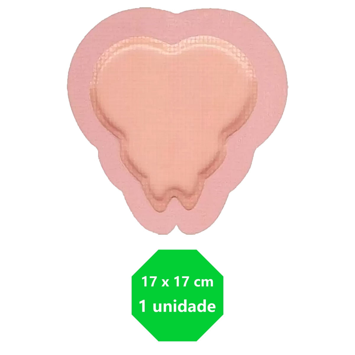 Curativo Sacrum Espuma Hidrocelular +Silicone 17x17cm Allevyn unidade