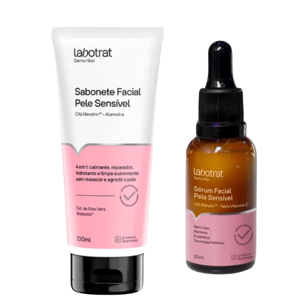 Kit Facial Pele Sensível Sérum 30ml + Sabonete 100ml Labotrat