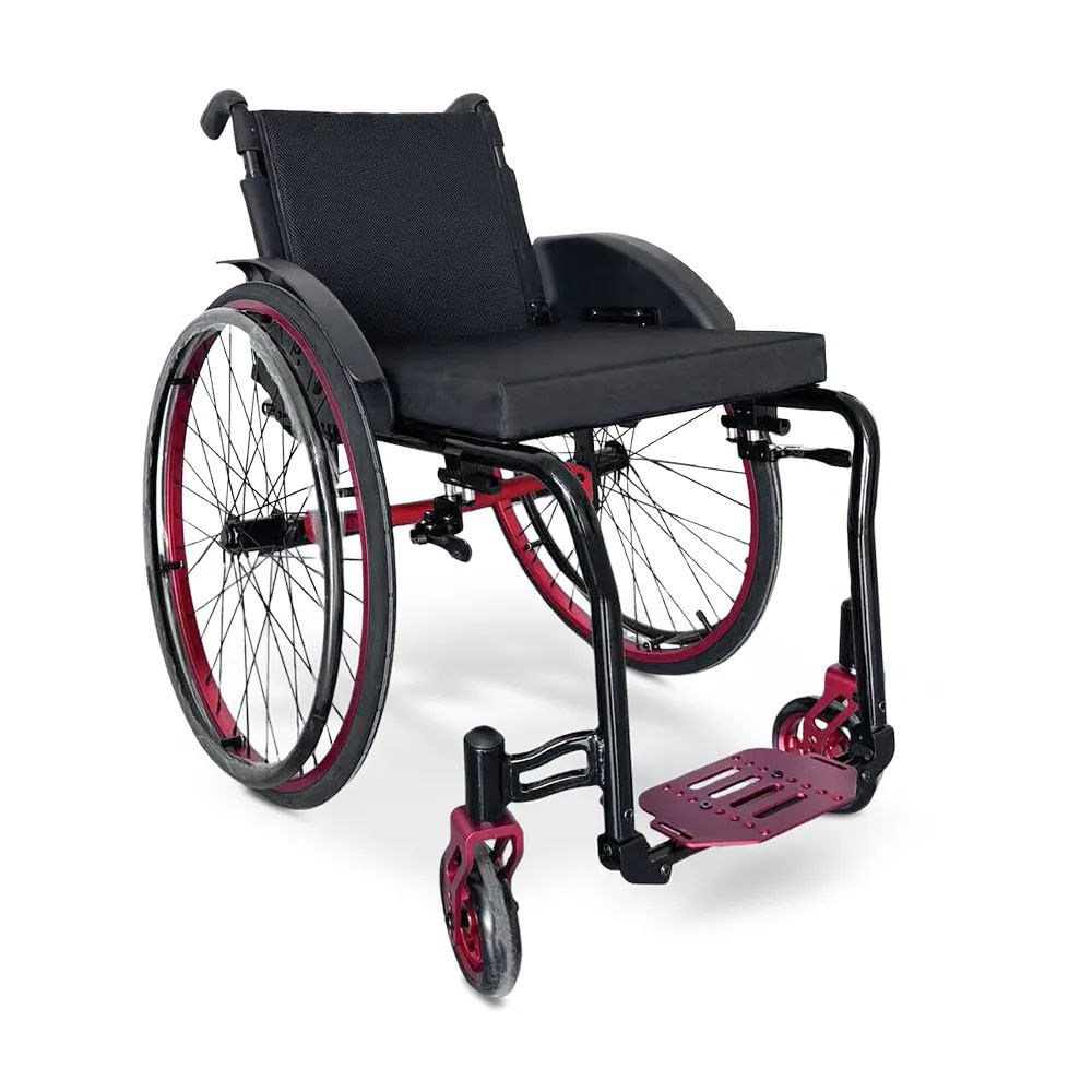 Cadeira De Rodas Monobloco Em Alumínio M2 Max Moving Tam 38 Dellamed
