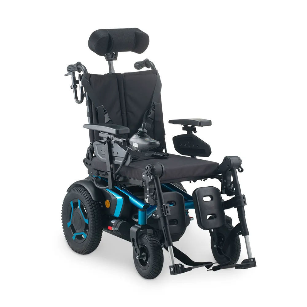 Cadeira de Rodas Elétrica Dellamed OptimusMed Largura Regulável, Reclinável com TILT até 136kg