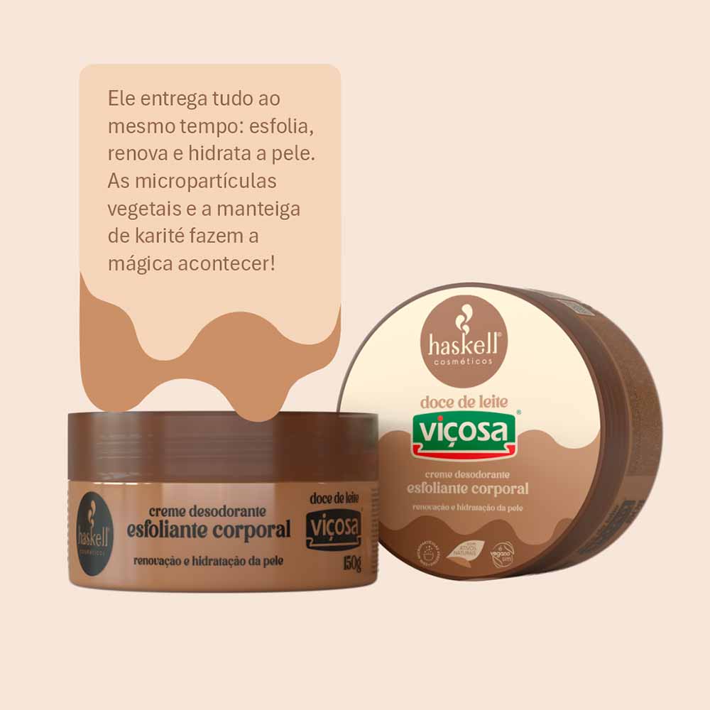 Esfoliante Corporal Haskell Doce de Leite 150g