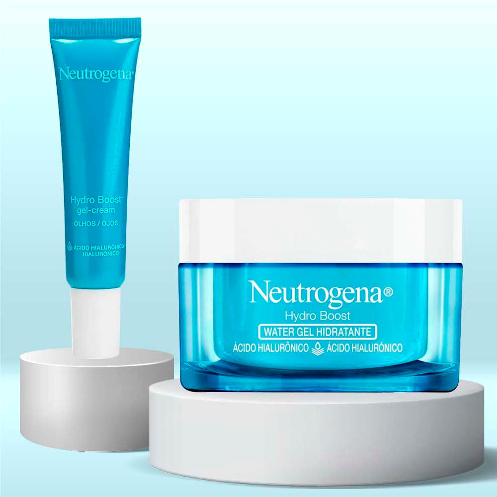 Kit Neutrogena Hydro Boost Gel Creme Olhos 15g + Hidratante Facial 50g