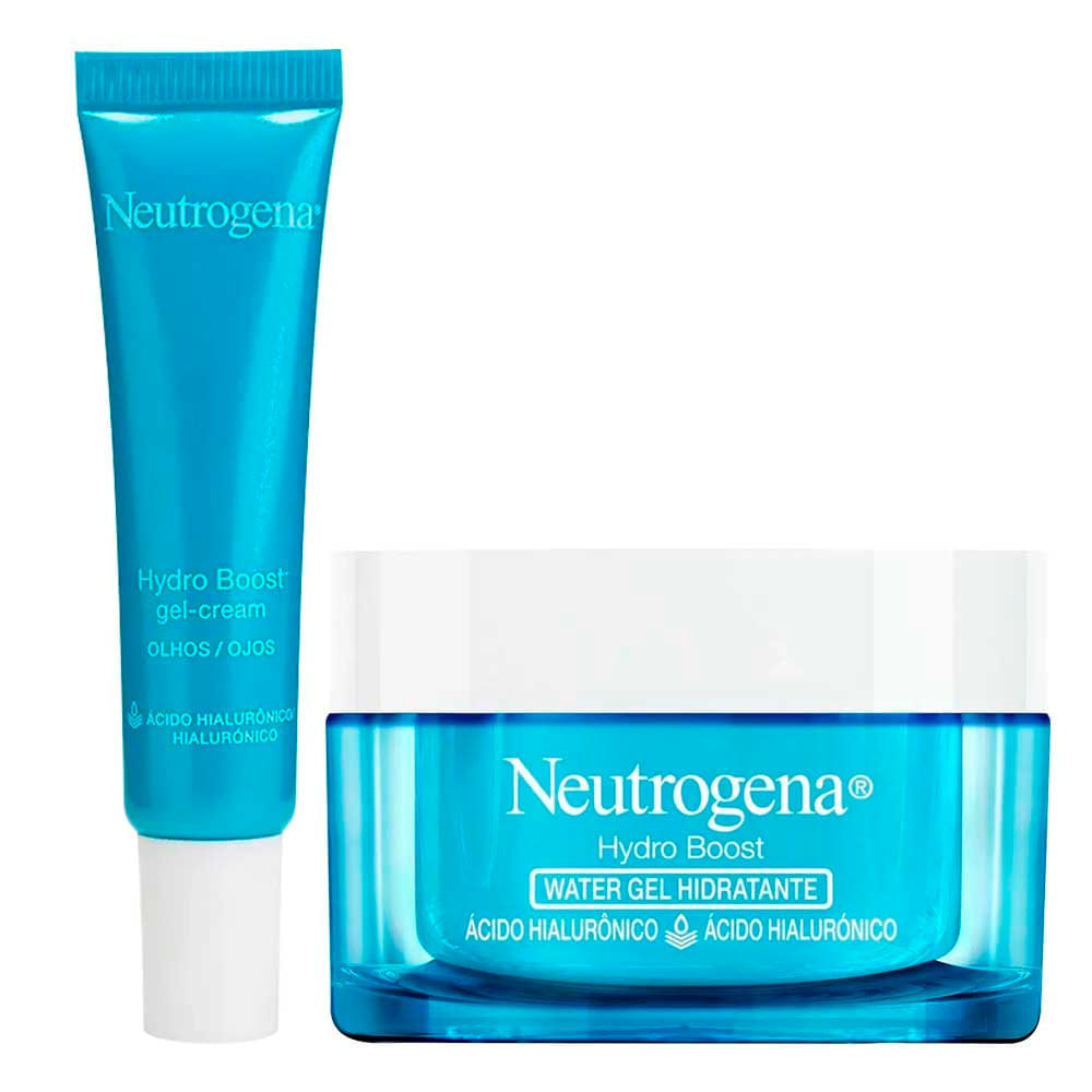 Kit Neutrogena Hydro Boost Gel Creme Olhos 15g + Hidratante Facial 50g