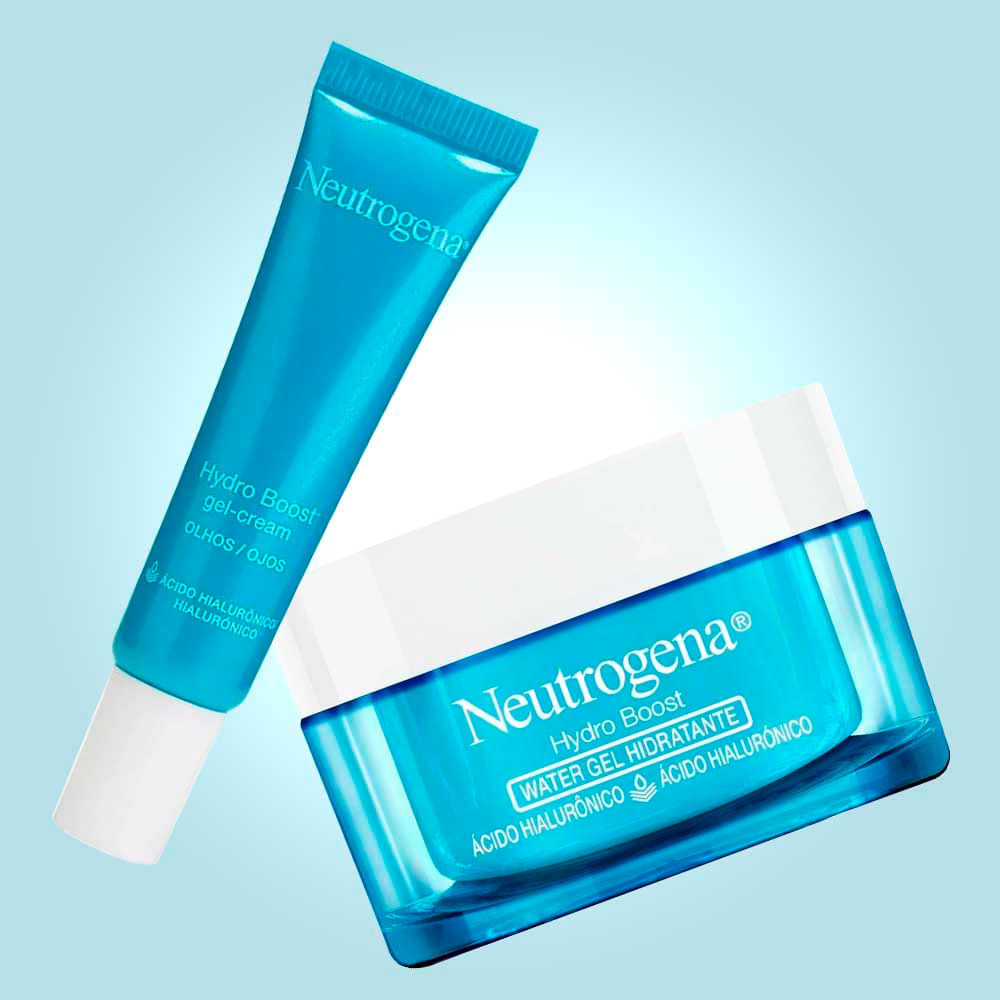 Kit Neutrogena Hydro Boost Gel Creme Olhos 15g + Hidratante Facial 50g