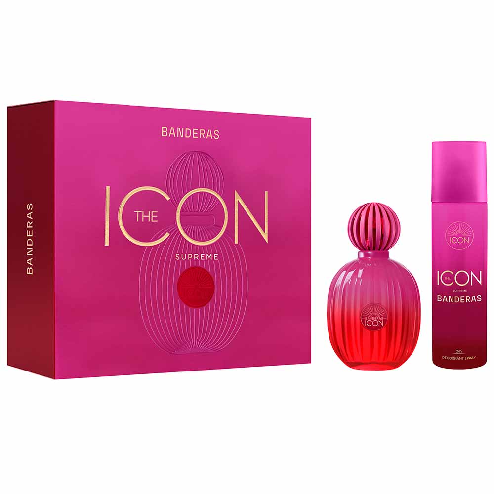Kit Coffret Banderas The Icon Woman Supreme + Deo Colônia
