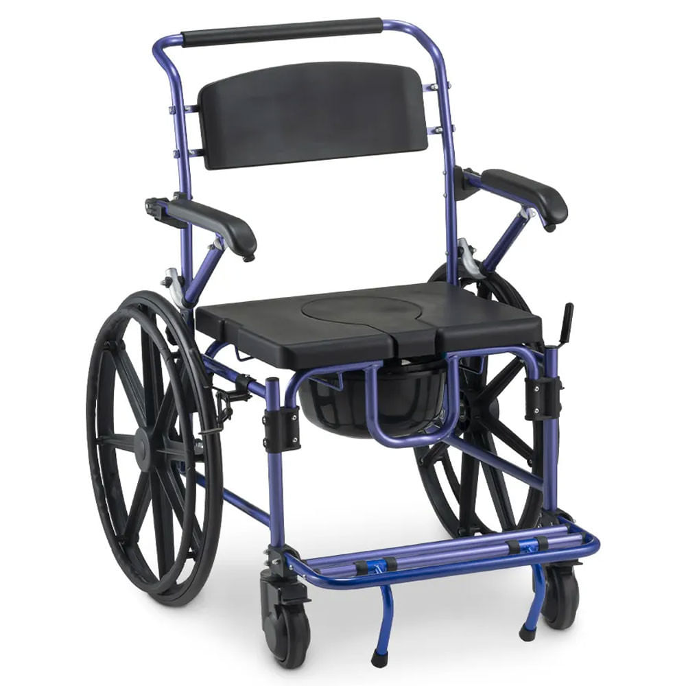 Cadeira De Banho D70 Em Alumínio Até 200 Kg Assento 51cm Dellamed