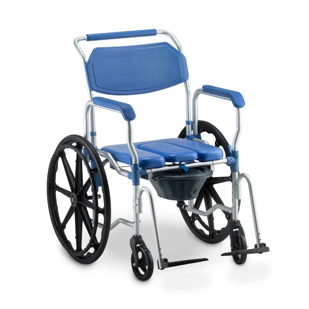 Cadeira De Banho D65 Em Alumínio Até 150kg 44cm Dellamed