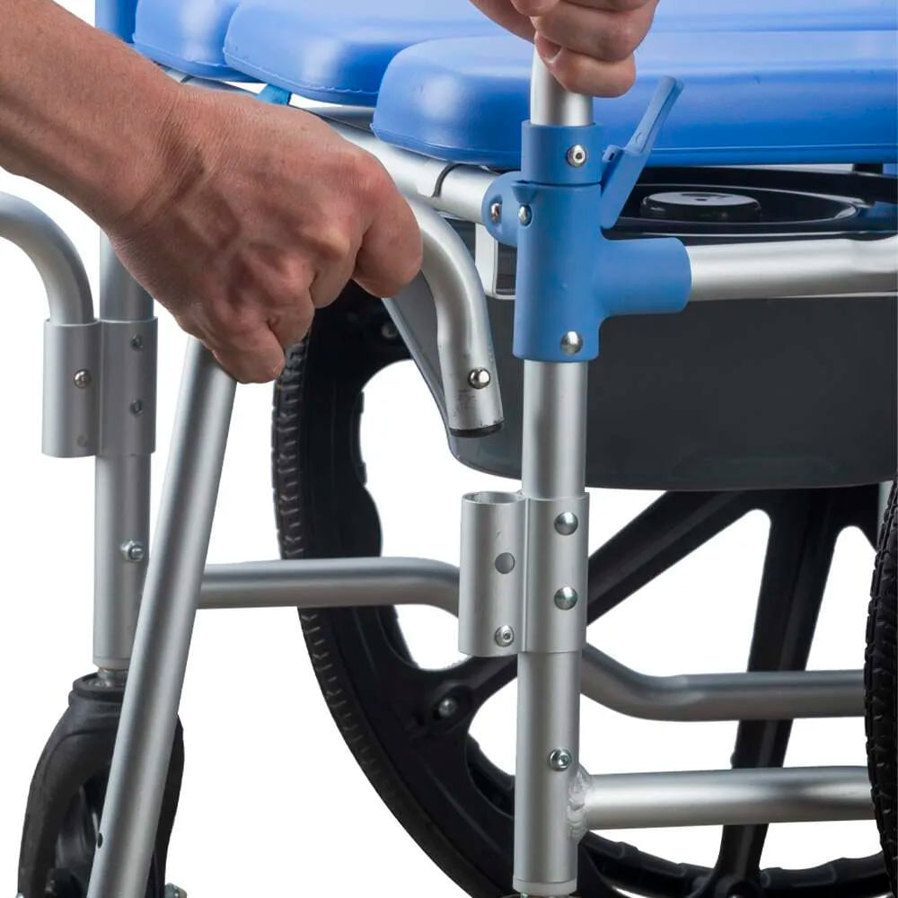 Cadeira de Banho D65 em Alumínio até 150kg 44cm Dellamed