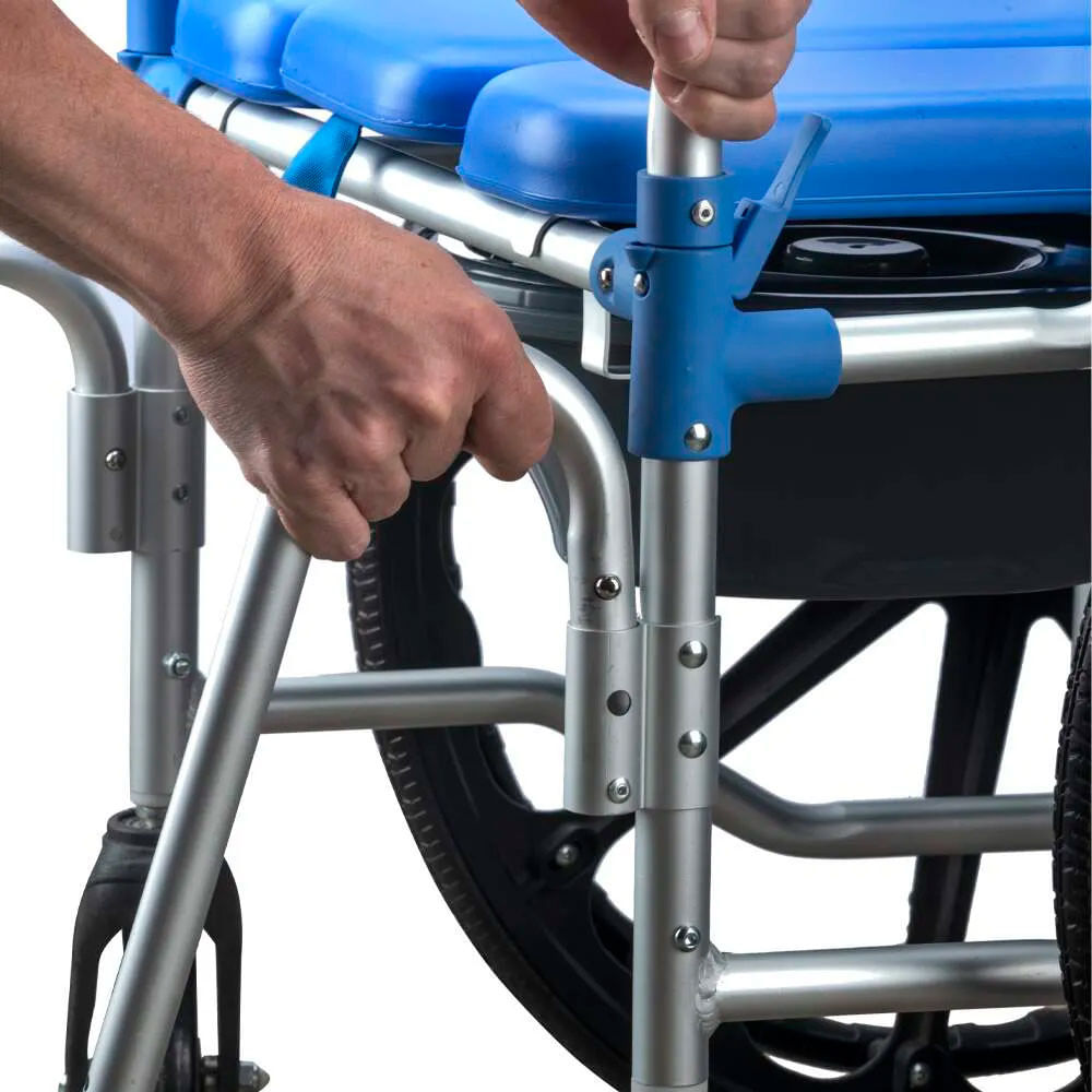 Cadeira de Banho D65 em Alumínio até 150kg 44cm Dellamed