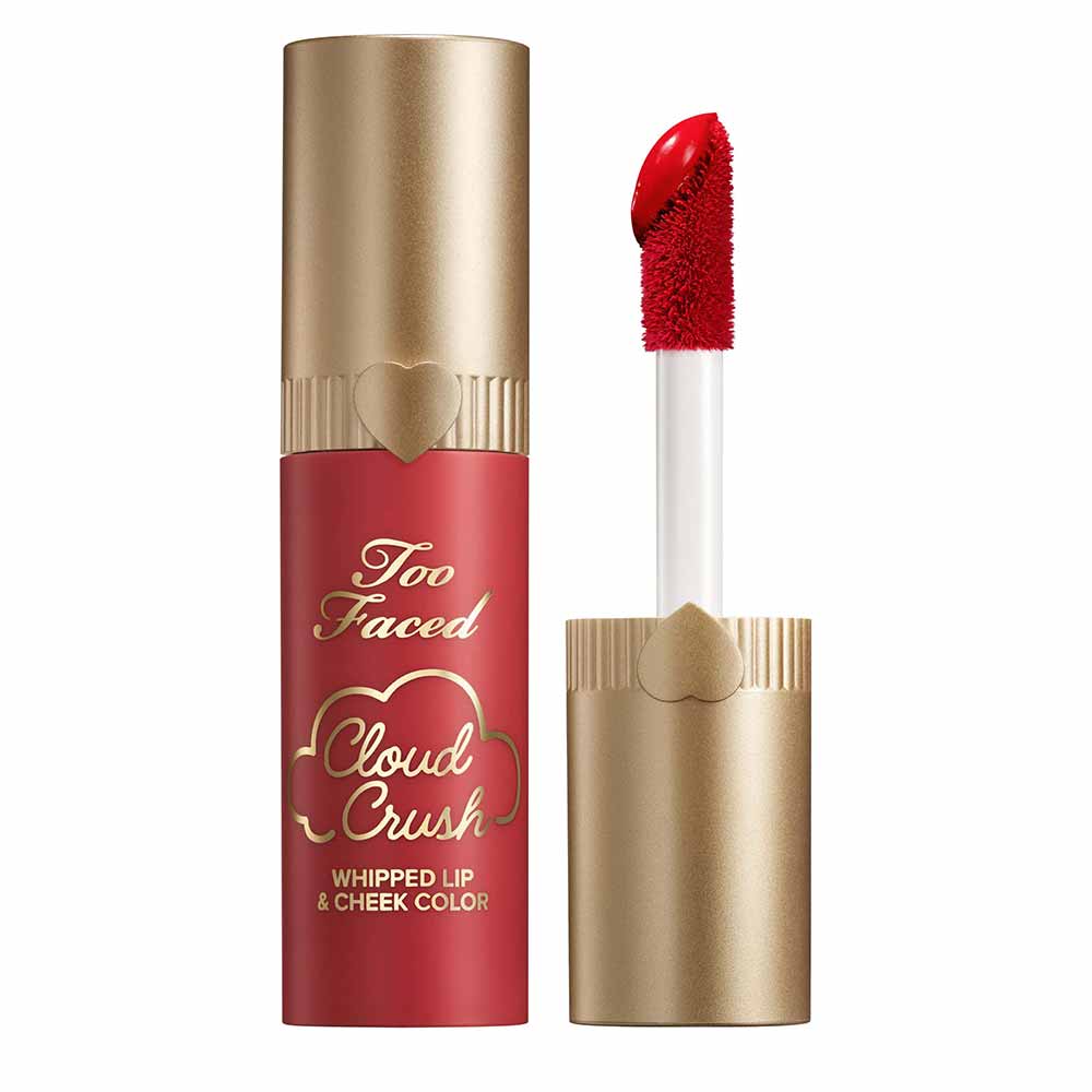 Blush Líquido Multiuso Cloud Crush Whipped Lip & Cheek Too Faced Super Candy Clouds  4ml Red Velvet