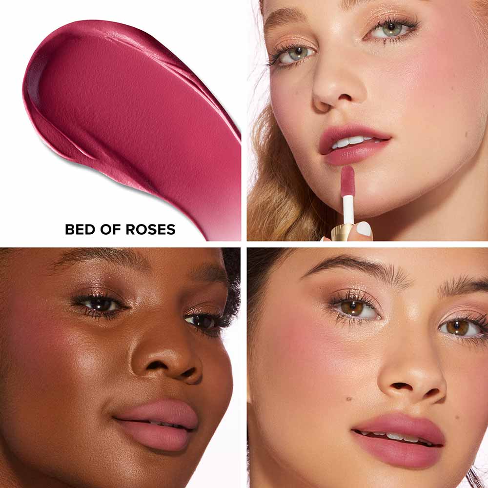 Blush Líquido Multiuso Cloud Crush Whipped Lip & Cheek Too Faced Super Candy Clouds  4ml Bed Of Roses