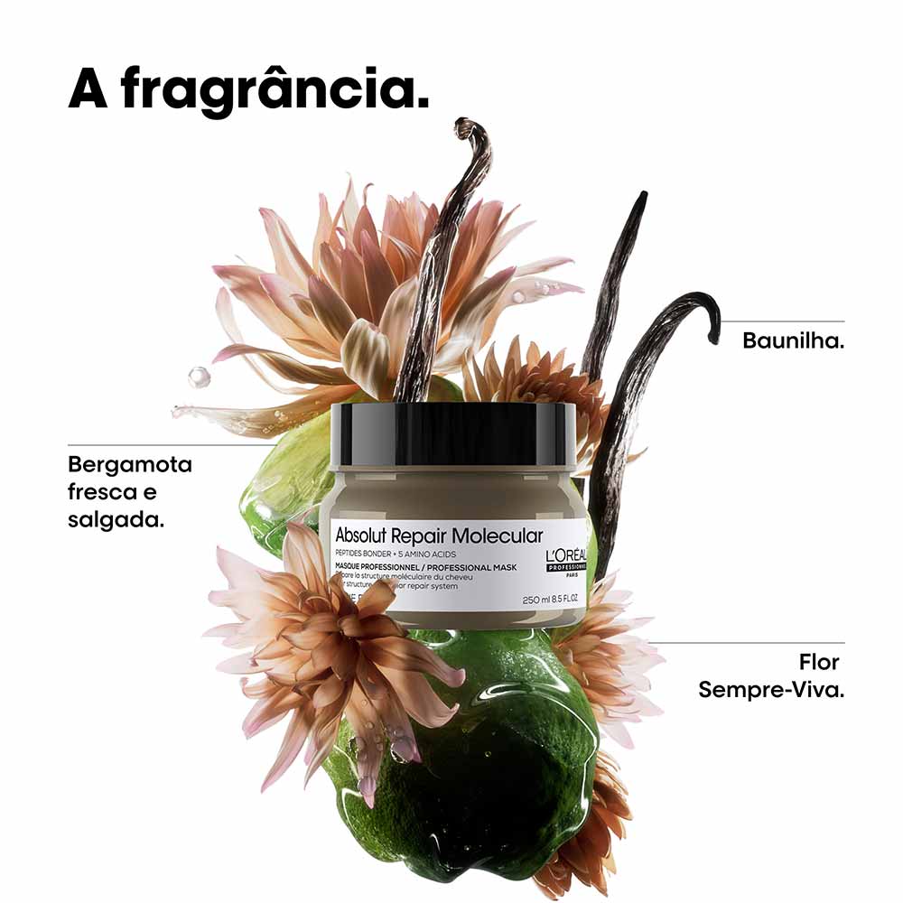 Kit L’Oréal Professionnel Absolut Repair Molecular Sérum Reconstrutor 75ml + Máscara de Tratamento 75ml