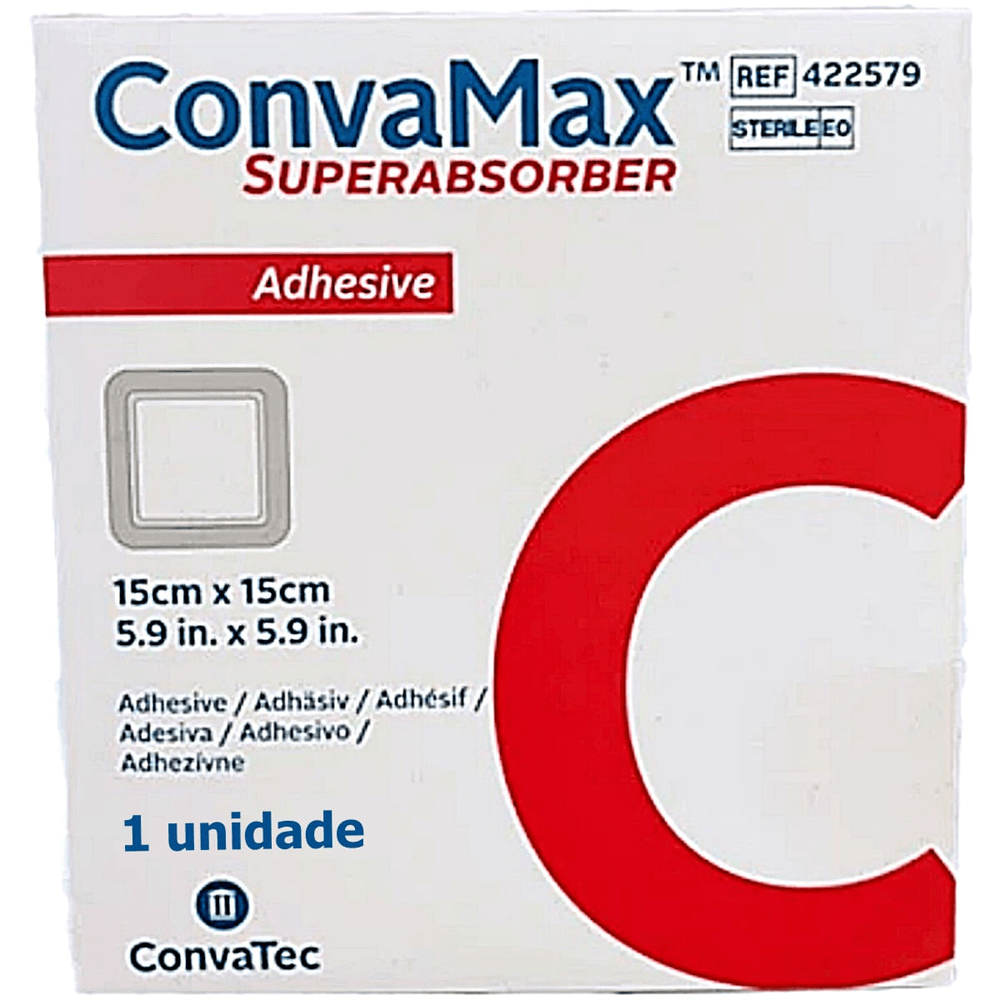 Curativo Superabsorvente Convamax 422579 15x15cm Unidade