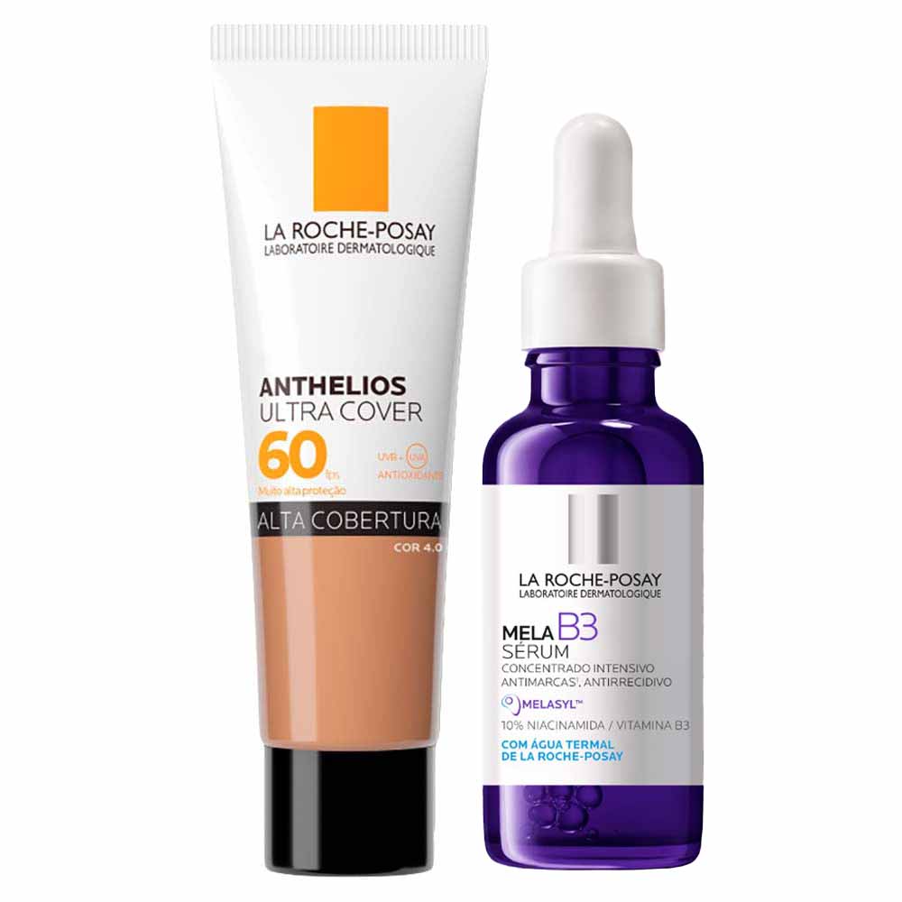 Kit La Roche Posay Sérum Mela B3 + Protetor Solar Facial Com Cor 4.0