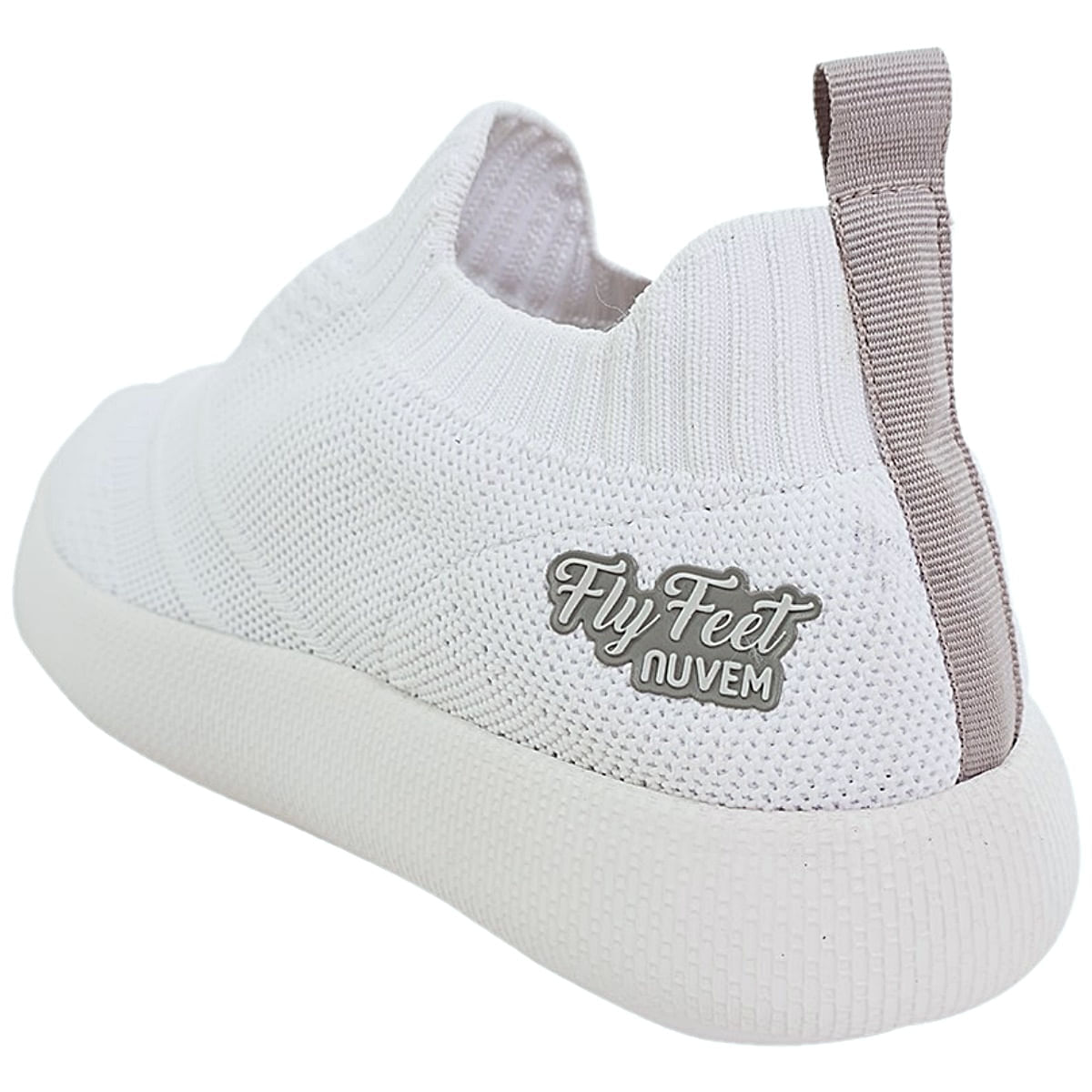 Tênis Ortopédico Flyfeet Nuvem Knit Ortho Pauher Branco Tamanho 40/41