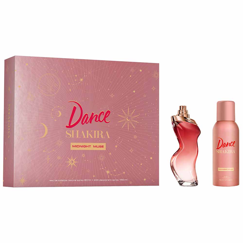 Kit Coffret Shakira Red Midnight Edt 80ml + Desodorante Spray 150ml