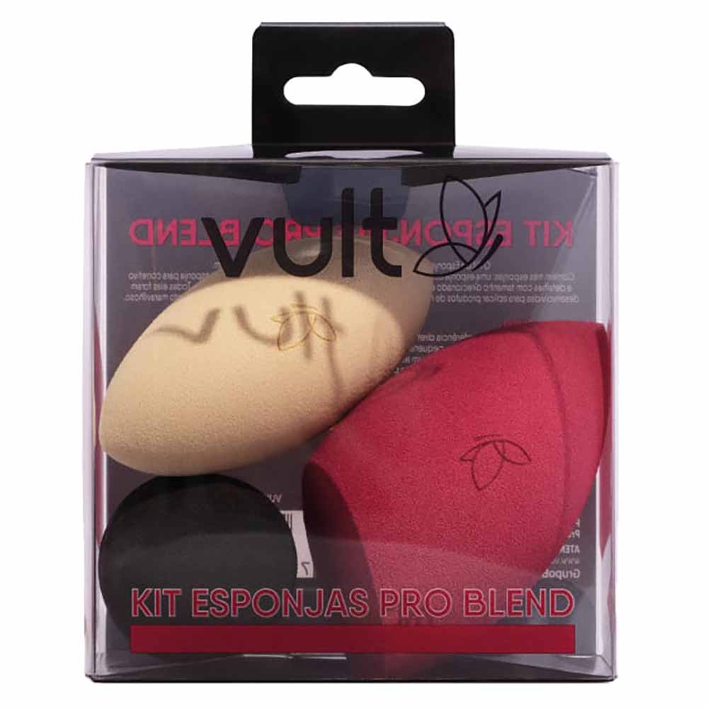Kit Esponjas de Maquiagem Pro Blend