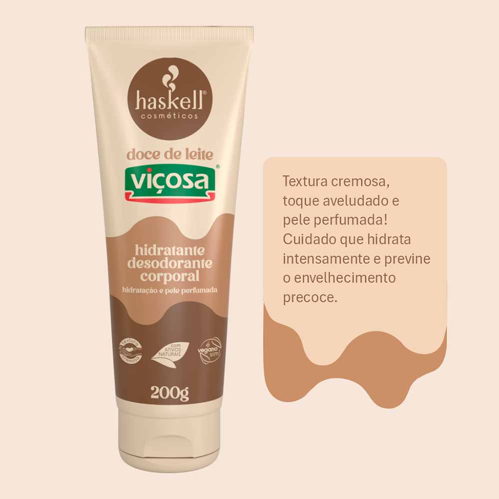 Hidratante Desodorante Corporal Doce de Leite Haskell 200g