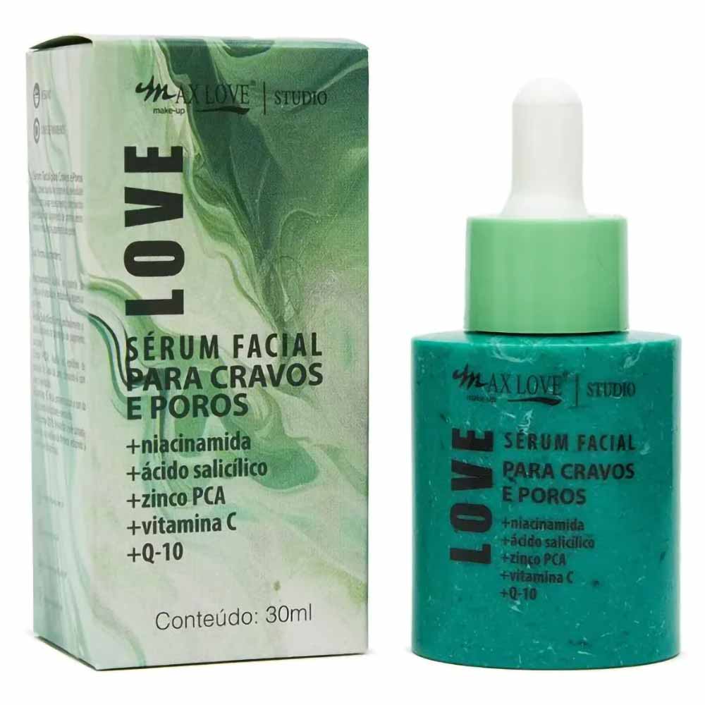 Sérum Facial para Cravos e Poros Max Love 30ml