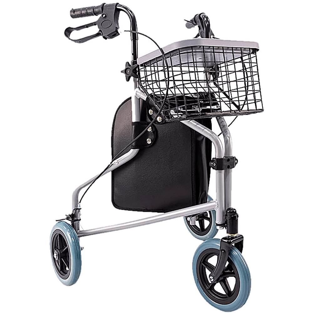 Andador 3 Rodas Evolution Com Cesto E Porta Objetos Praxis