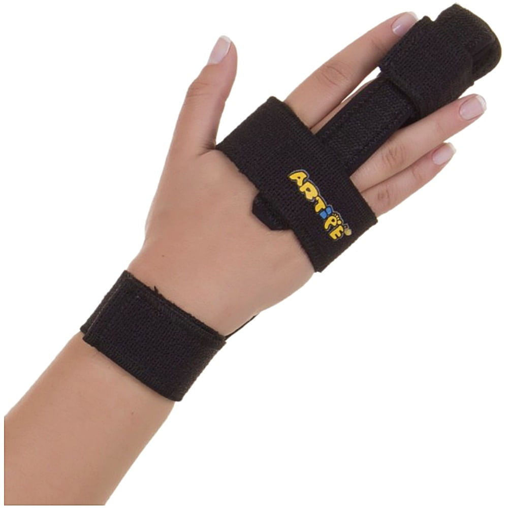 Tala Imobilizadora Dedos Da Mão Artipé Bilateral Preta Unidade