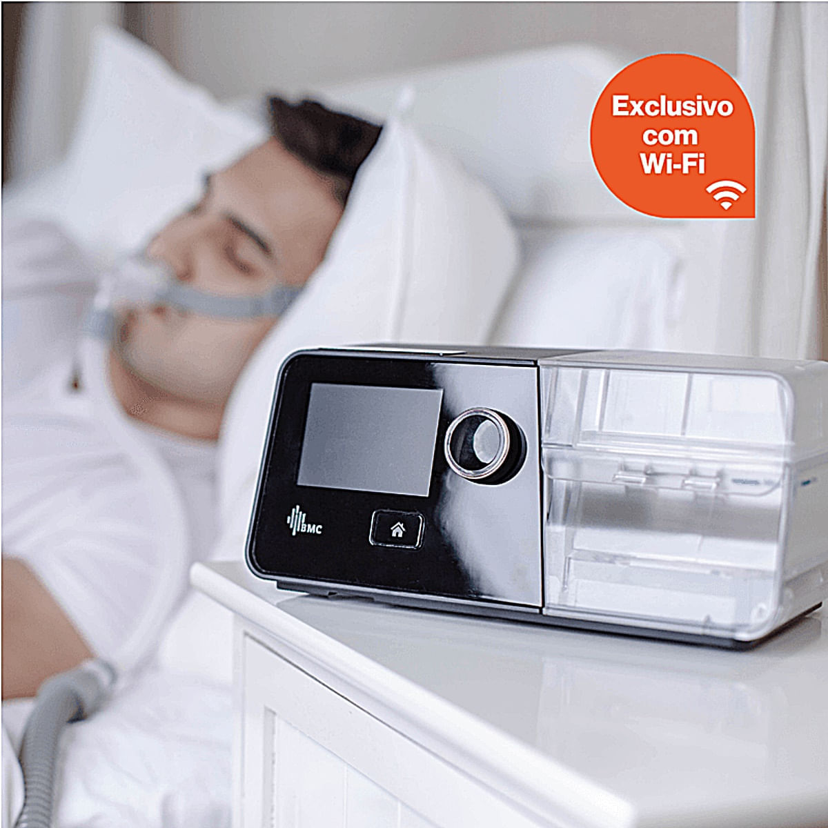 CPAP Automático G3 com Umidificador conectividade Wi-Fi BMC