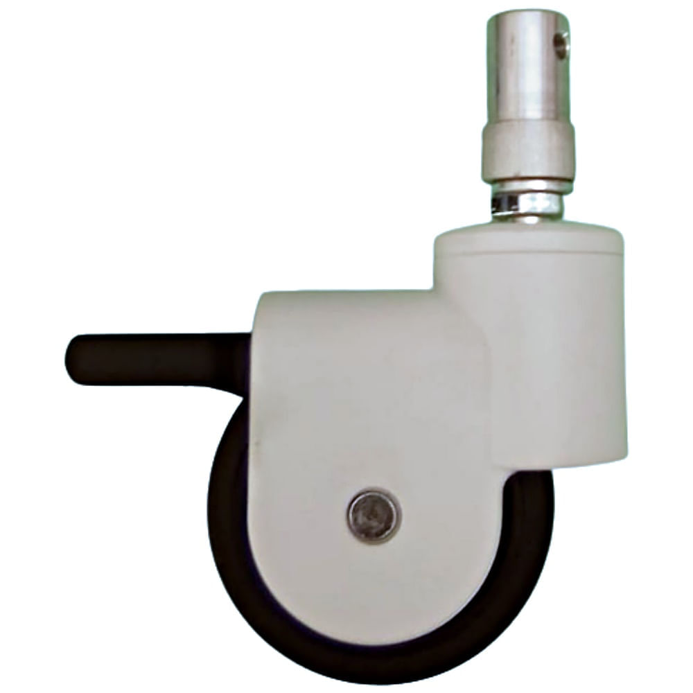 Roda Para Cadeira Higiênica D60 Dellamed Com Freio Unidade