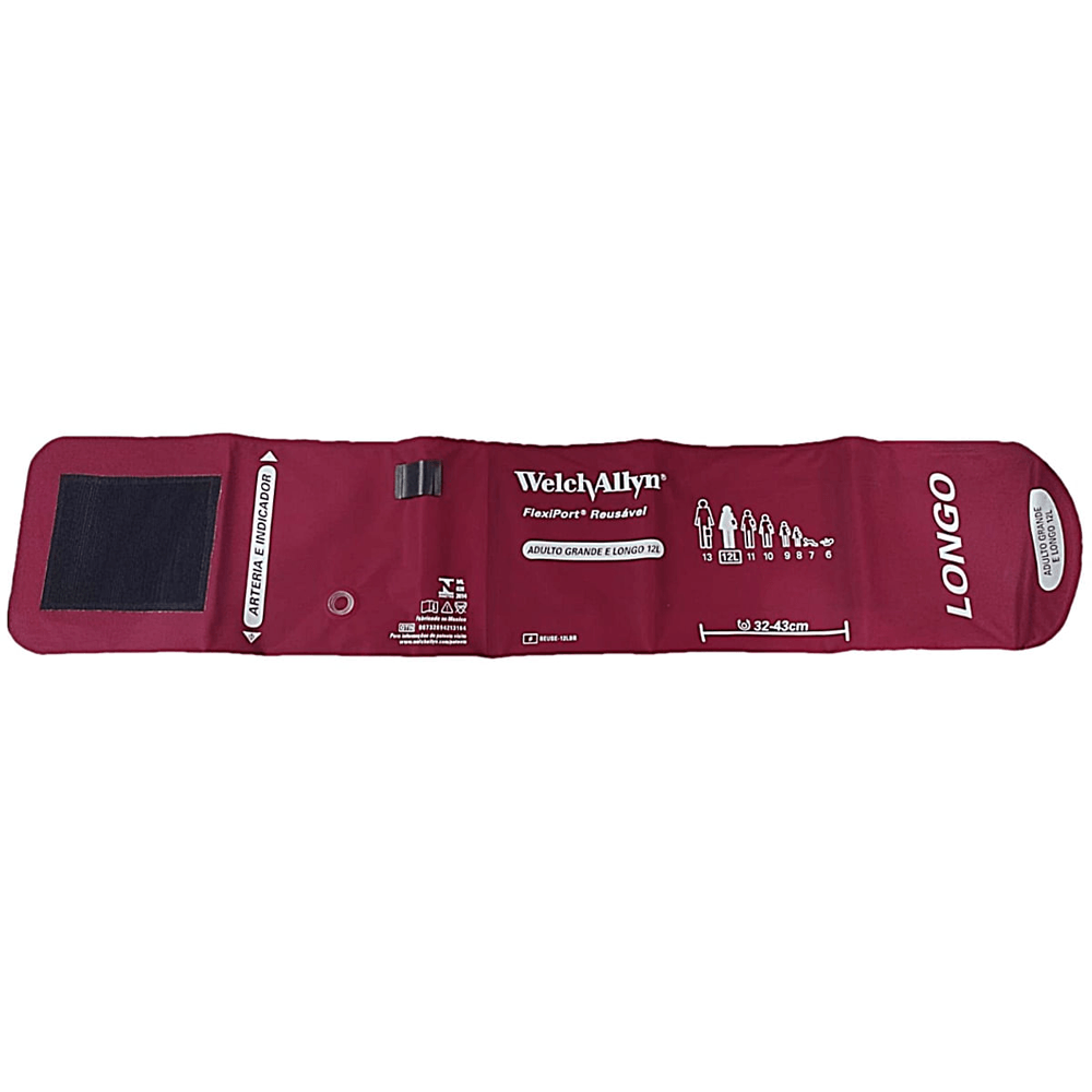 Braçadeira Flexiport Aparelho Pressão Welch allyn 12L Adulto Grande Longo