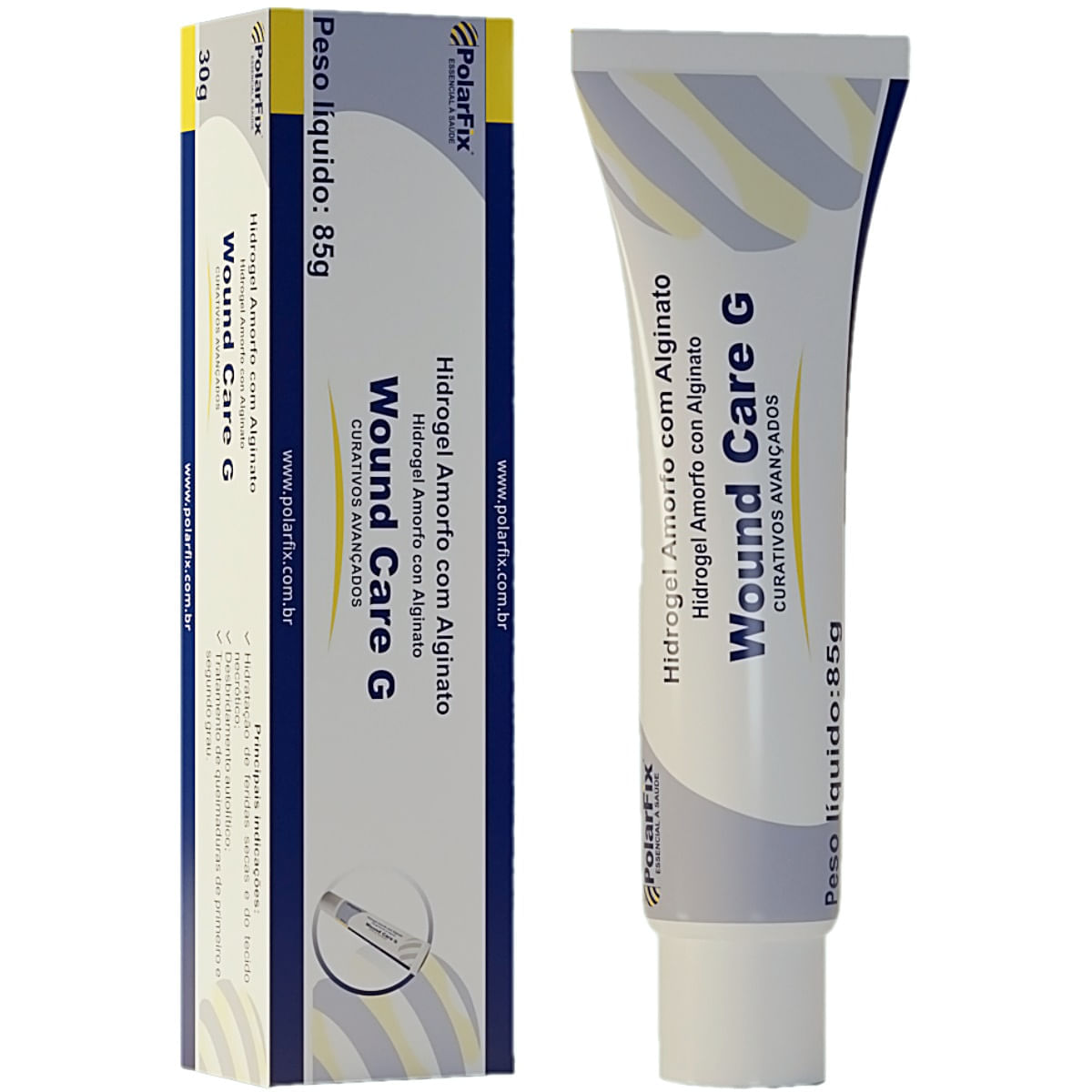Wound Care G Hidrogel Amorfo com Alginato Polar Fix 85g